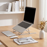 Soporte para Portátil plegable de aluminio, 6 alturas