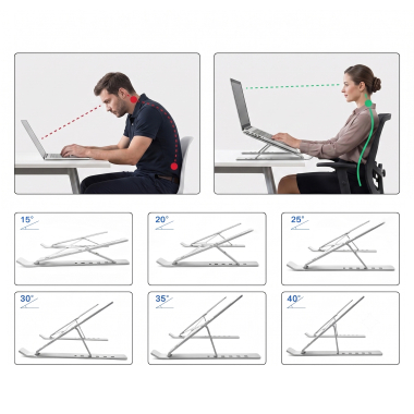 soporte para monitor gris elara 3