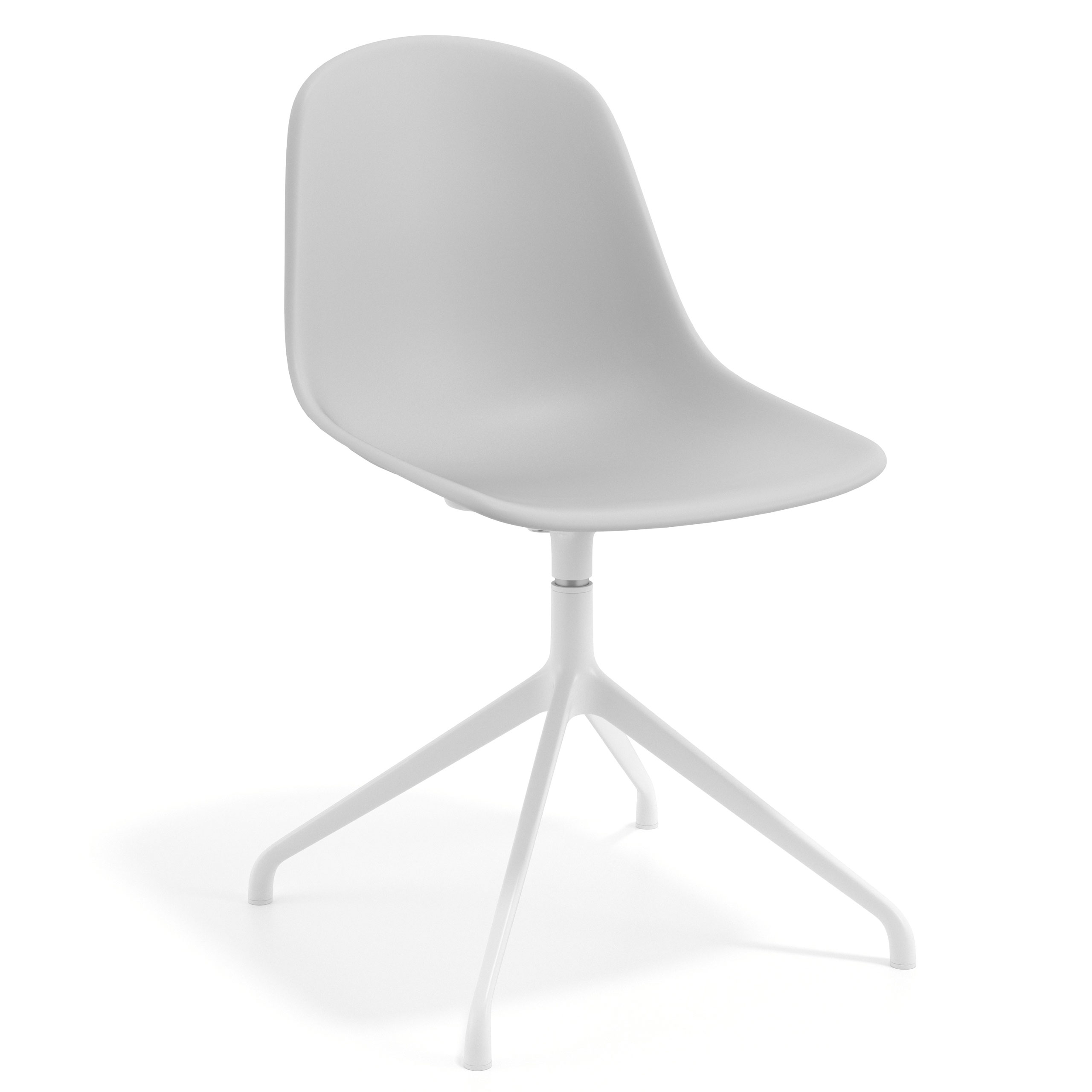 Silla de reuniones Lara, base piramide de aluminio
