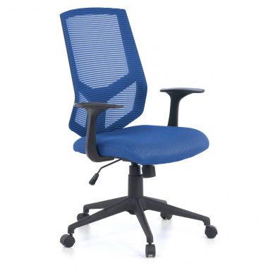 silla giratoria azul archer malla brazos fijos soporte lumbar 1