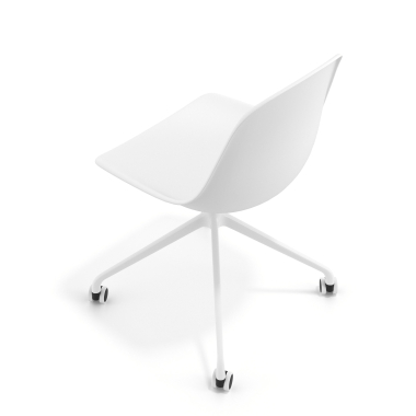 silla de reuniones blanca blanco con ruedas plastico sin brazos 7