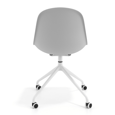 silla de reuniones blanca gris claro con ruedas plastico sin brazos 4