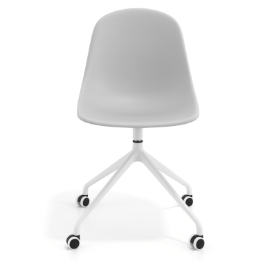 silla de reuniones blanca gris claro con ruedas plastico sin brazos 6