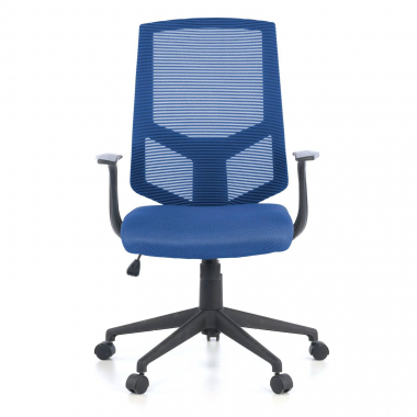 silla giratoria azul archer malla brazos fijos soporte lumbar 3