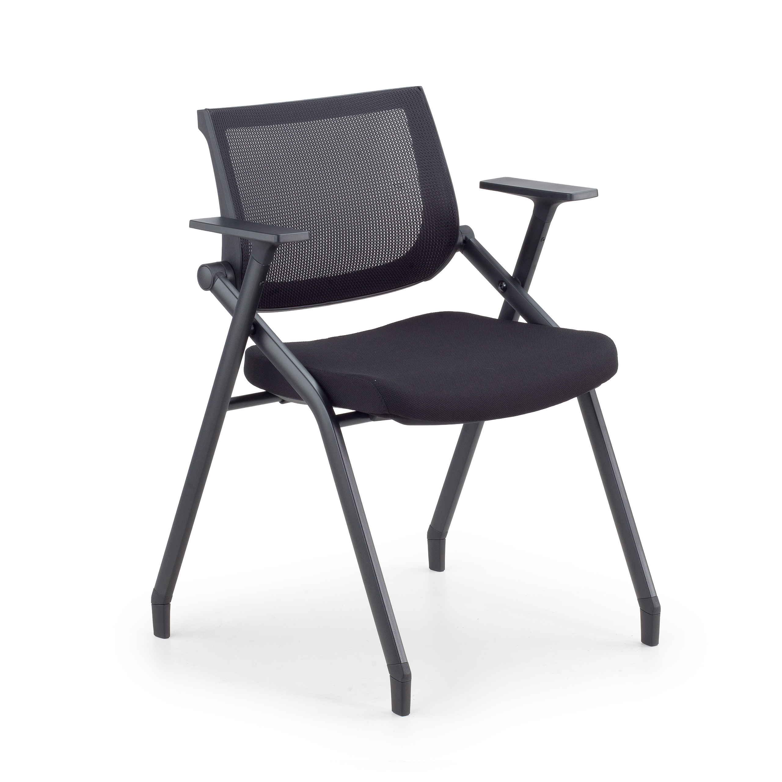 Silla confidente plegable Prada, apilable, respaldo transpitable