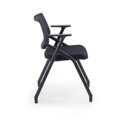 silla con pala negro 4 patas malla brazos fijos 3