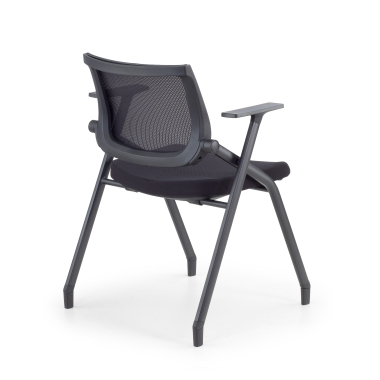 silla con pala negro 4 patas malla brazos fijos 9