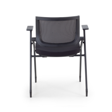 silla con pala negro 4 patas malla brazos fijos 10