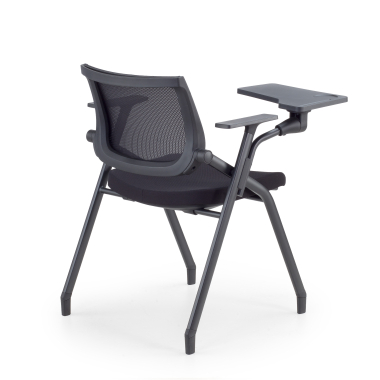 silla con pala negro con pala de escritura malla brazos fijos 10