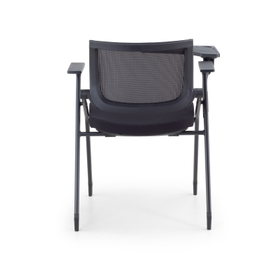 silla con pala negro con pala de escritura malla brazos fijos 13
