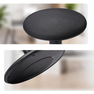 taburete ergonomico negro giro tela sin brazos 7