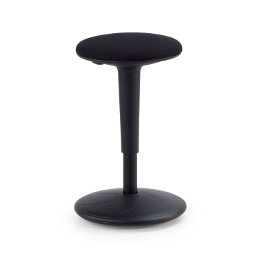 taburete ergonomico negro giro tela sin brazos 1