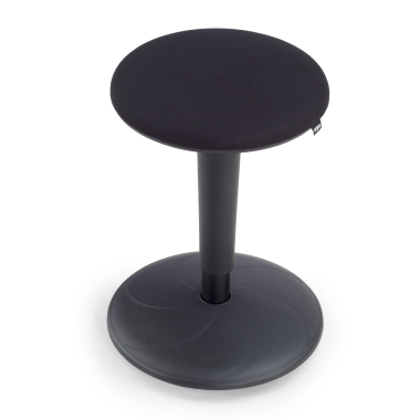 taburete ergonomico negro giro tela sin brazos 8