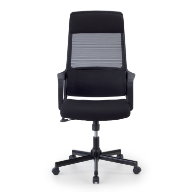 silla teletrabajo negro venus malla brazos fijos soporte lumbar reposacabezas 3