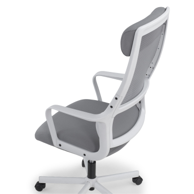 silla teletrabajo blanco gris venus malla brazos fijos soporte lumbar reposacabezas 13