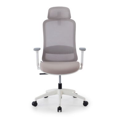 silla teletrabajo beige task malla brazos regulables 1d soporte lumbar reposacabezas 3