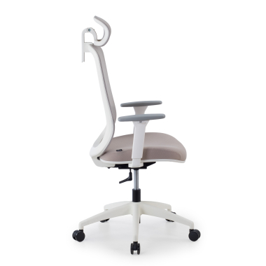 silla teletrabajo beige task malla brazos regulables 1d soporte lumbar reposacabezas 4