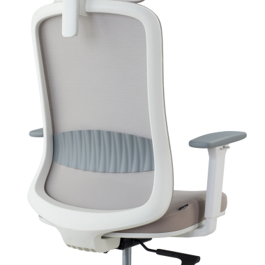 silla teletrabajo beige task malla brazos regulables 1d soporte lumbar reposacabezas 5
