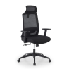 Silla de escritorio Aria con reposacabezas y soporte lumbar
