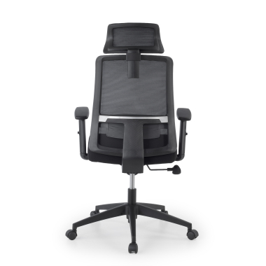 silla teletrabajo negro aria malla brazos regulables 1d soporte lumbar reposacabezas 6