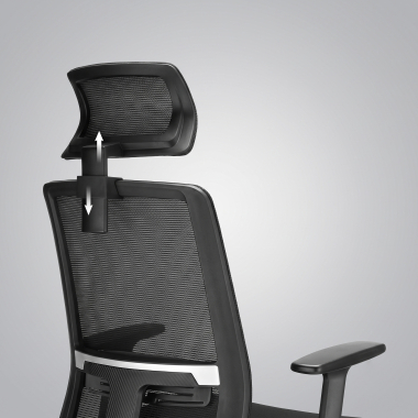 silla teletrabajo negro aria malla brazos regulables 1d soporte lumbar reposacabezas 15