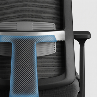 silla teletrabajo negro aria malla brazos regulables 1d soporte lumbar reposacabezas 7
