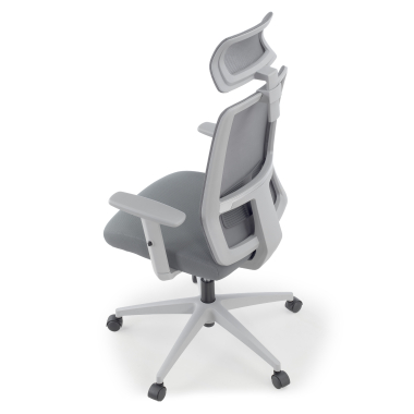 silla teletrabajo blanco gris aria malla brazos regulables 1d soporte lumbar reposacabezas 14