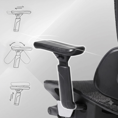 silla ergonomica negro silla ergonomica zen malla brazos regulables 3d doble soporte lumbar reposacabezas 9