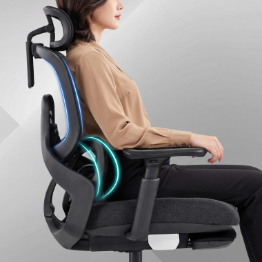 silla ergonomica negro silla ergonomica zen malla brazos regulables 3d doble soporte lumbar reposacabezas 5