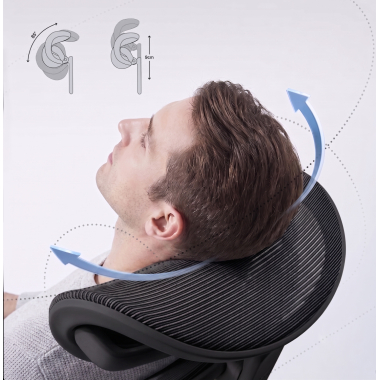silla ergonomica negro silla ergonomica zen malla brazos regulables 3d doble soporte lumbar reposacabezas 7