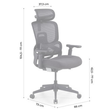 silla ergonomica negro silla ergonomica zen malla brazos regulables 3d doble soporte lumbar reposacabezas 14