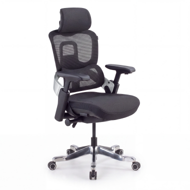 silla ergonomica negro silla ergonomica zenpro aluminio malla brazos regulables 4d doble soporte lumbar reposacabezas 1