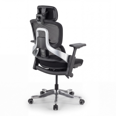 silla ergonomica negro silla ergonomica zenpro aluminio malla brazos regulables 4d doble soporte lumbar reposacabezas 15