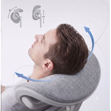 silla ergonomica blanco gris silla ergonomica zenpro aluminio malla brazos regulables 4d doble soporte lumbar reposacabezas 9