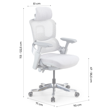 silla ergonomica negro silla ergonomica zenpro aluminio malla brazos regulables 4d doble soporte lumbar reposacabezas 17