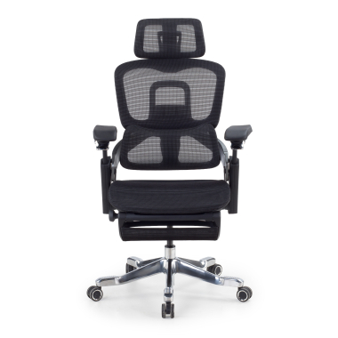 silla ergonomica negro silla ergonomica zenmax aluminio reposapies malla brazos regulables 4d doble soporte lumbar reposacabezas reposapies extensible 3