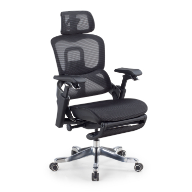 silla ergonomica negro silla ergonomica zenmax aluminio reposapies malla brazos regulables 4d doble soporte lumbar reposacabezas reposapies extensible 1