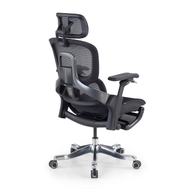 silla ergonomica negro silla ergonomica zenmax aluminio reposapies malla brazos regulables 4d doble soporte lumbar reposacabezas reposapies extensible 14
