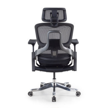 silla ergonomica negro silla ergonomica zenmax aluminio reposapies malla brazos regulables 4d doble soporte lumbar reposacabezas reposapies extensible 4