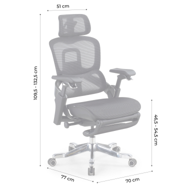 silla ergonomica blanco gris silla ergonomica zenmax aluminio reposapies malla brazos regulables 4d doble soporte lumbar reposacabezas reposapies extensible 20
