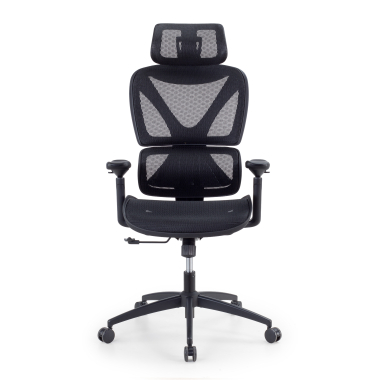 silla ergonomica negro velstrom malla brazos regulables 3d doble soporte lumbar reposacabezas 3