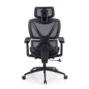 silla ergonomica negro velstrom malla brazos regulables 3d doble soporte lumbar reposacabezas 6
