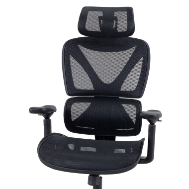 silla ergonomica negro velstrom malla brazos regulables 3d doble soporte lumbar reposacabezas 5