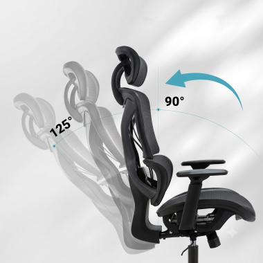 silla ergonomica negro velstrom malla brazos regulables 3d doble soporte lumbar reposacabezas 4