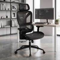Silla ergonómica de oficina Velstrom con soporte lumbar, brazos 3D