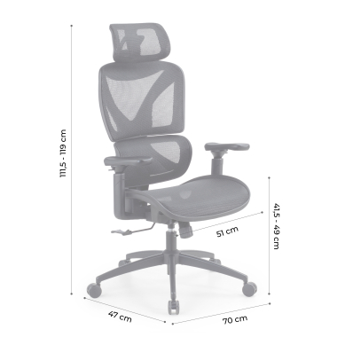 silla ergonomica negro velstrom malla brazos regulables 3d doble soporte lumbar reposacabezas 17