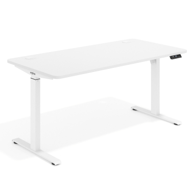 escritorio elevable blanco warm white erghos go 1