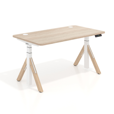 escritorio elevable blanco flax oak erghos nature 1