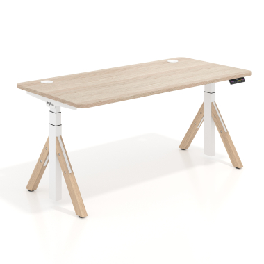 escritorio elevable blanco flax oak erghos nature 1