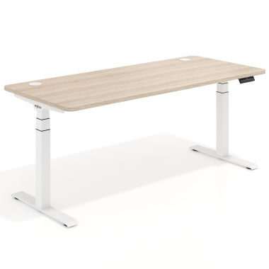 escritorio elevable blanco flax oak erghos pro 1